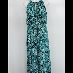 Jennifer Lopez Animal Print Maxi Dress